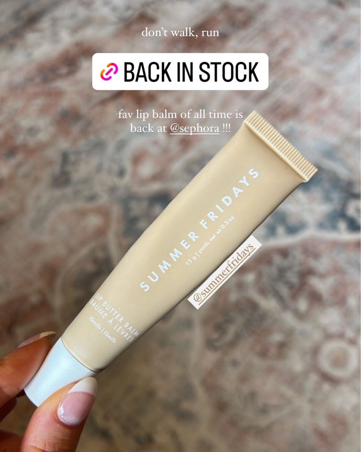 Favorite lip balm is back in stock at Sephora! 

#LTKbeauty #LTKFind #LTKunder50