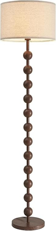 Modern Dimmable Floor Lamp with Remote Control for Living Room Bedroom, Red Wood Pattern Tall Sta... | Amazon (US)