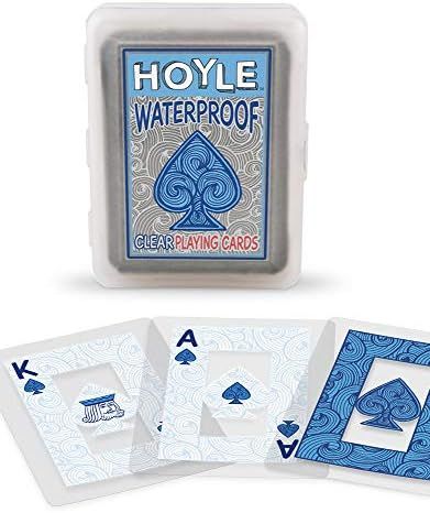 Hoyle Waterproof Playing Cards, Clear, 1 Deck | Amazon (US)