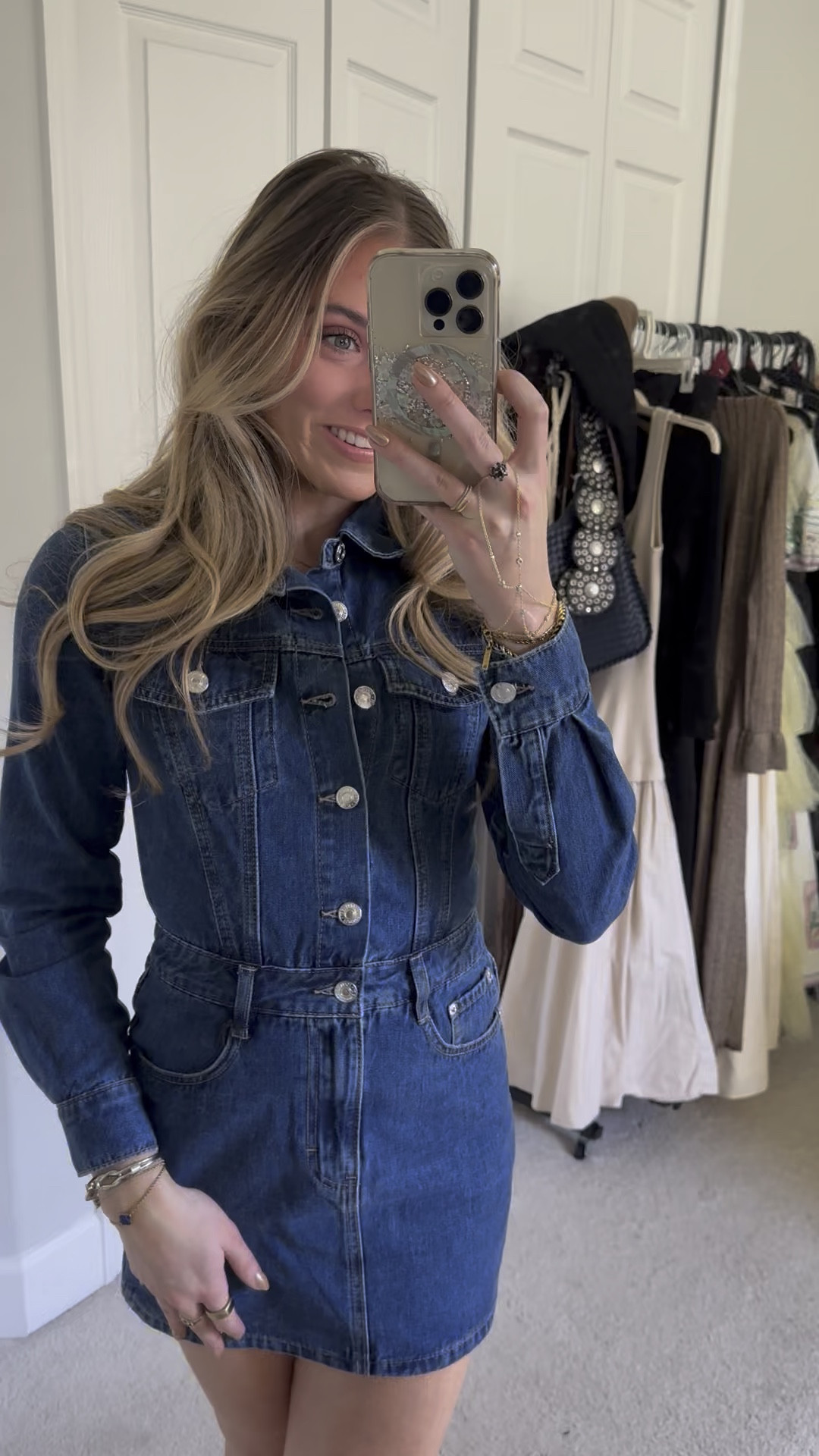 Forever 21 Haul! I wear size 25, XS, 5’4! The cutest valentine day outfit inspo, Valentine’s Day. Crafted from non-stretch denim, this mini dress features a basic collar, zip fly and button-front closures, buttoned chest flap pockets and cuffs, long sleeves, belt loops, slanted front pockets, coin pocket, back patch pockets, and fit and flare silhouette

#LTKFindsUnder50 #LTKSaleAlert #LTKWatchNow