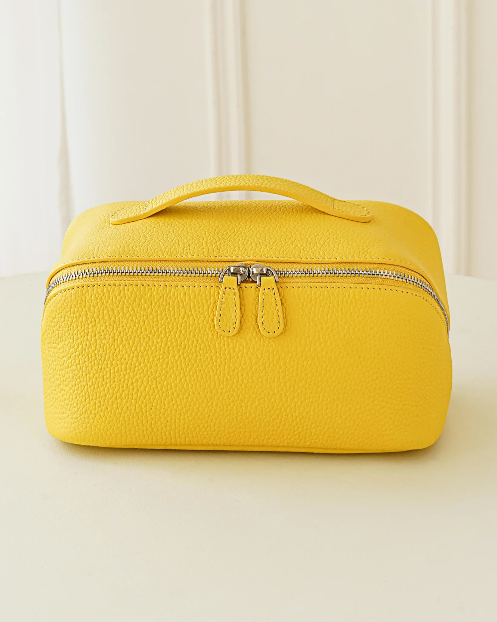 LayFlat Vanity Bag Marigold Yellow | PEACHMIND