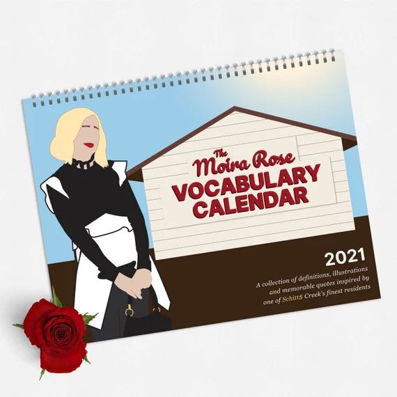 Schitt's Creek 2021 Calendar, The Moira Rose Vocabulary Calendar, Schitts Creek Wall Calendar, Mo... | Etsy (US)