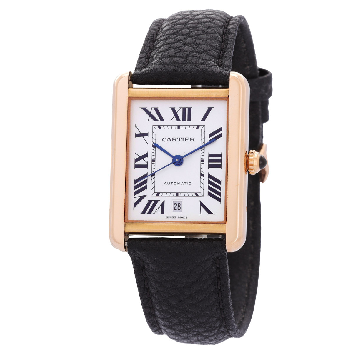 Pre-owned Cartier Tank Solo XL Automatic 18kt Pink old Mens Watch W5200026 | Jomashop.com & JomaDeals.com