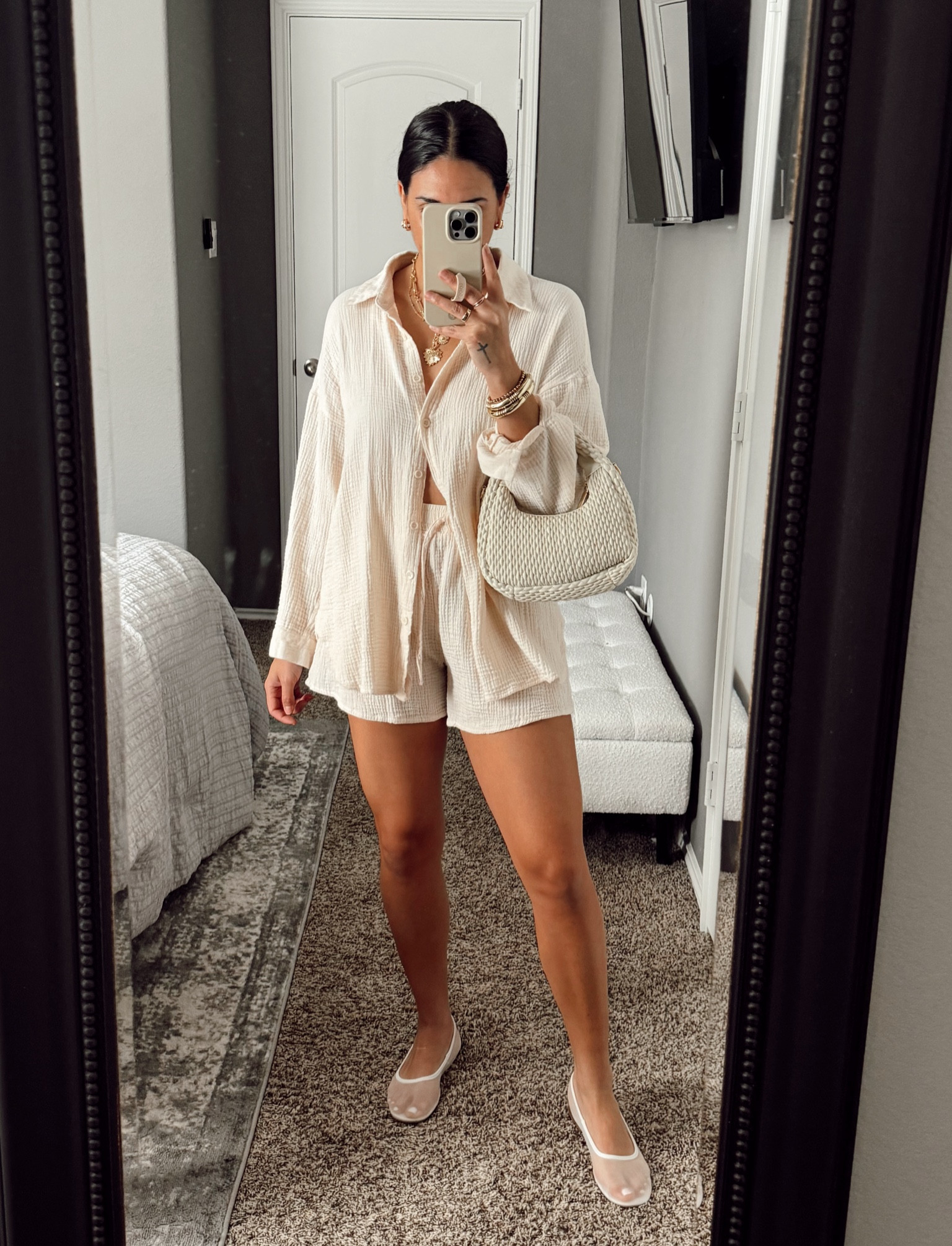 Summer outfit, matching set, travel outfit, linen, knit, mesh flat shoes, target fashion, chic style, affordable fashion, Amazon finds sunglasses 

#LTKStyleTip #LTKTravel #LTKFindsUnder50