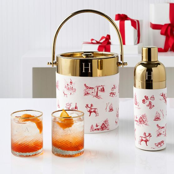 Holiday Ice Bucket and Shaker Set | Mark and Graham | Mark and Graham