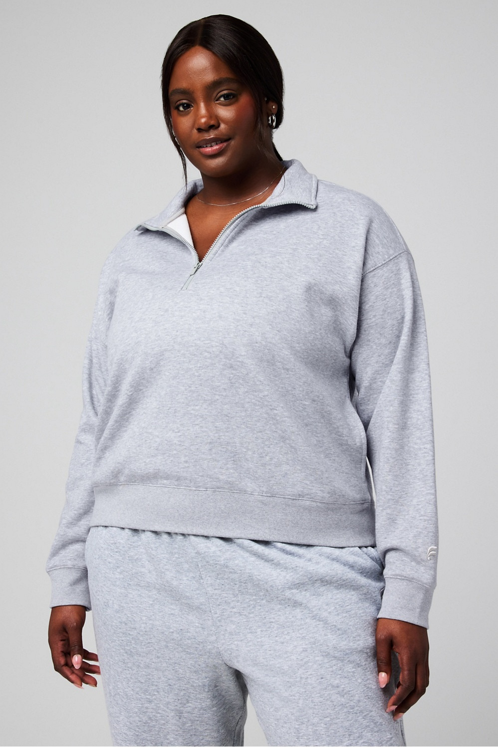 Cozy Fleece Half Zip Sweatshirt | Fabletics