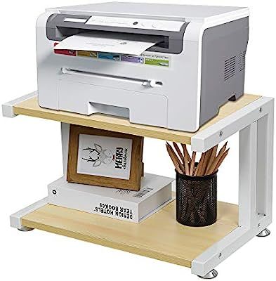 OROPY 2 Tier Printer Stand for Desktop, Multi-Purpose Desk Organizer Shelves for Fax Machine, Sca... | Amazon (US)