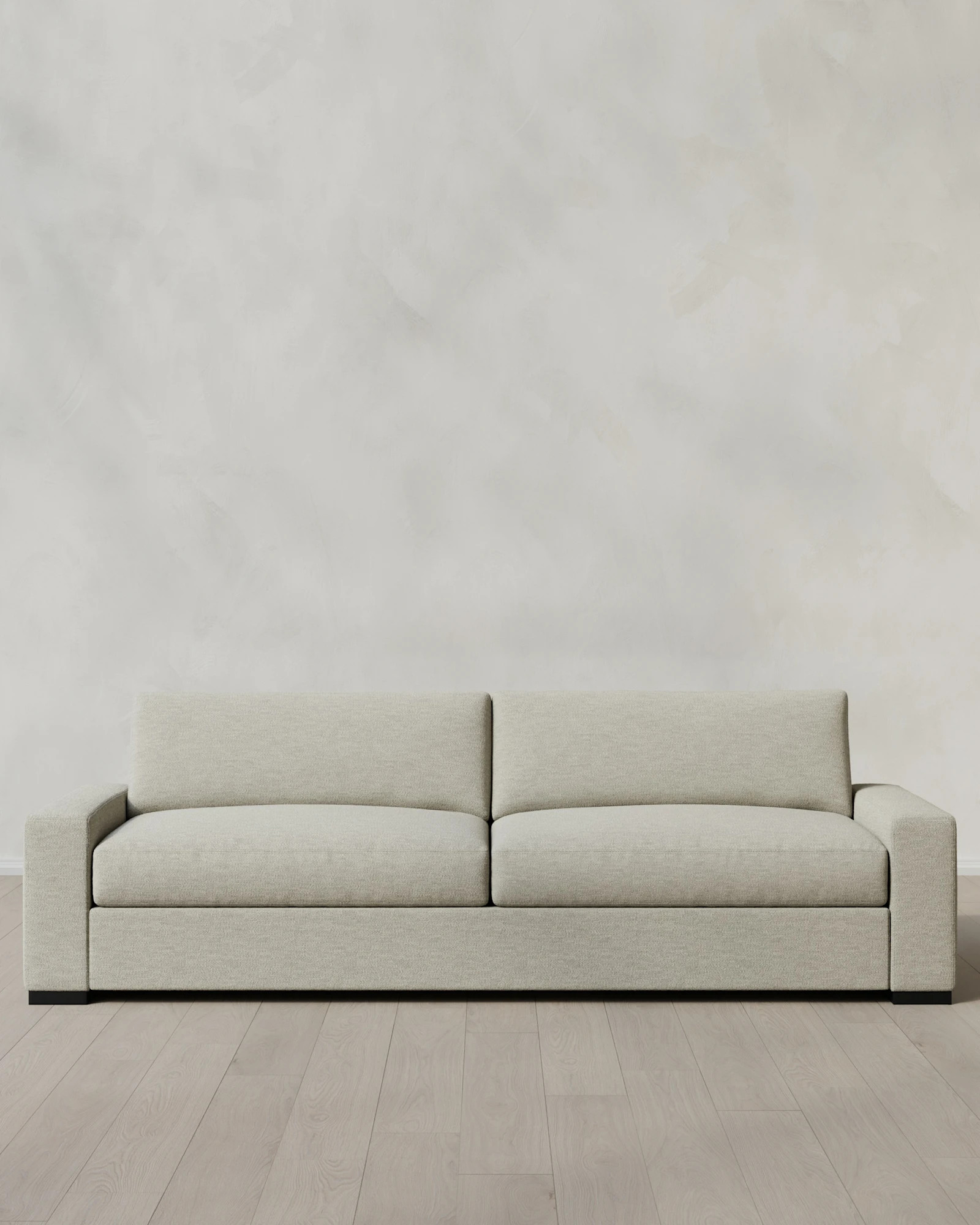 Quince | Stillman Performance Basketweave Sofa in Snow, Size 9ft, Polyester | Quince