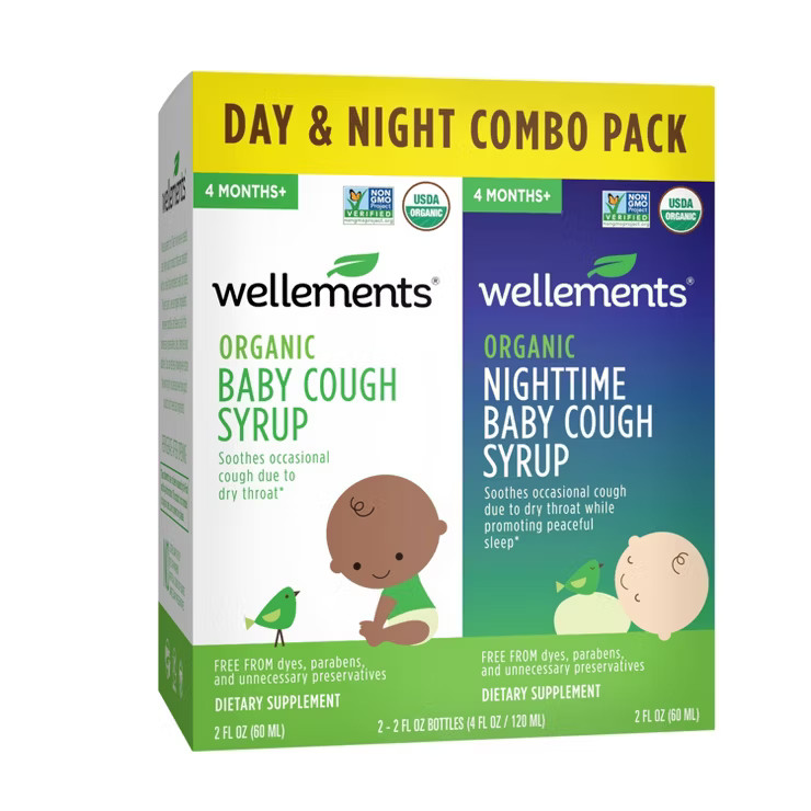 Wellements Organic Day & Night Baby Cough Syrup - 2pk/4 fl oz | Target