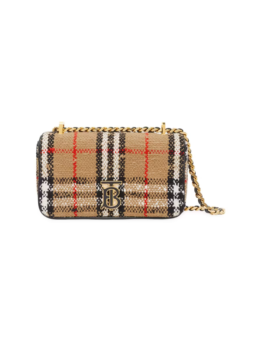 Mini Lola Check Bouclé Crossbody Bag | Saks Fifth Avenue