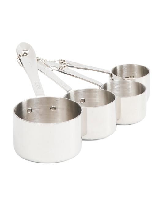 4pc Stainless Steel Triply Measuring Cups Set | TJ Maxx