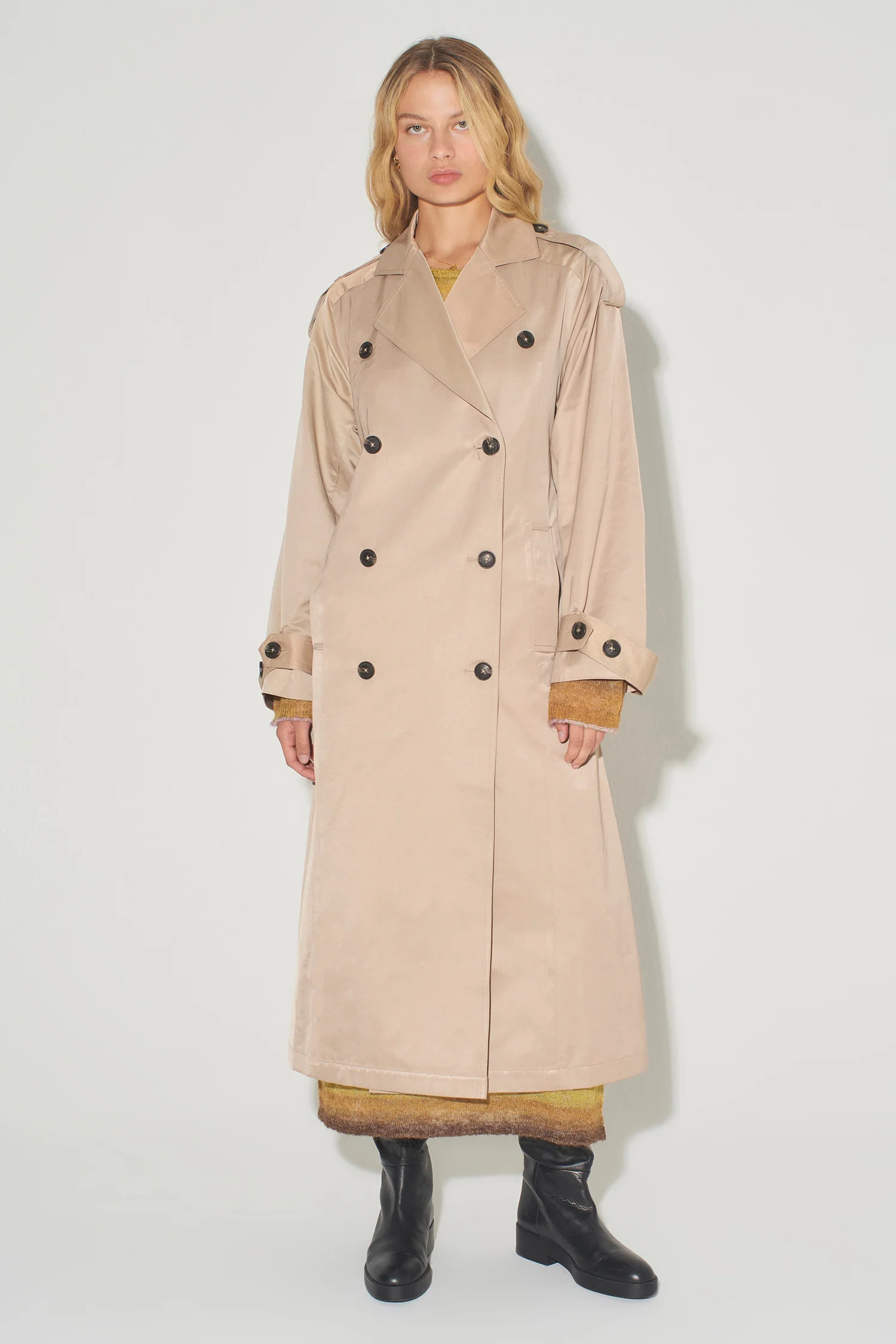 Taylor Trench Coat Taupe | Hansen and Gretel