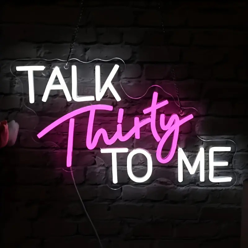 Neon Sign 30th Birthday Neon Sign Party Text Wall Decoration - Temu | Temu Affiliate Program
