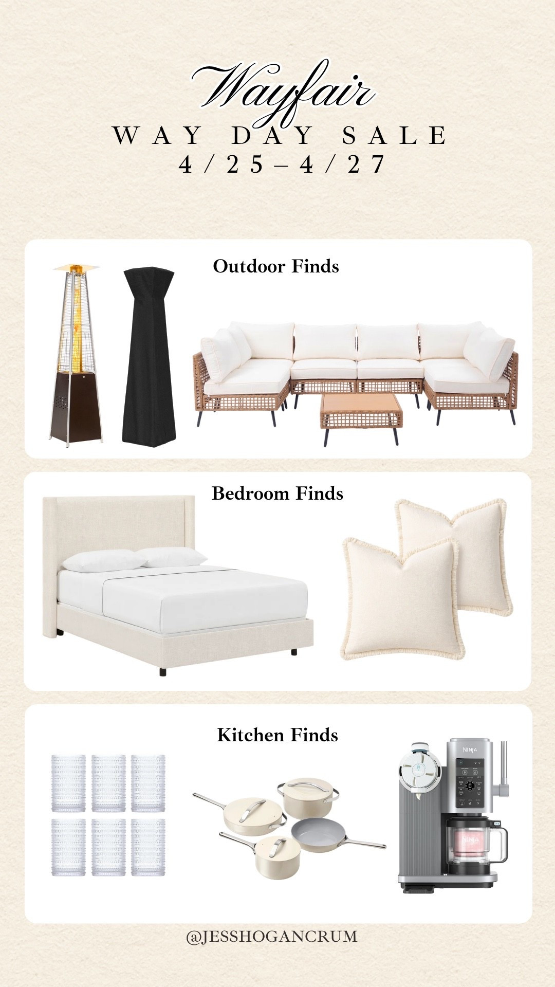 @wayfair’s Way Day sales start this weekend & the savings are so good.

✨ Up to 80% off + free shipping makes it way too easy to finally grab those bigger-ticket items you’ve been eyeing
WAY DAY is 4/25–4/27 — don’t miss it!!

#Ad #WayfairPartner #Wayfair #WayDay 

#LTKHome #LTKSaleAlert