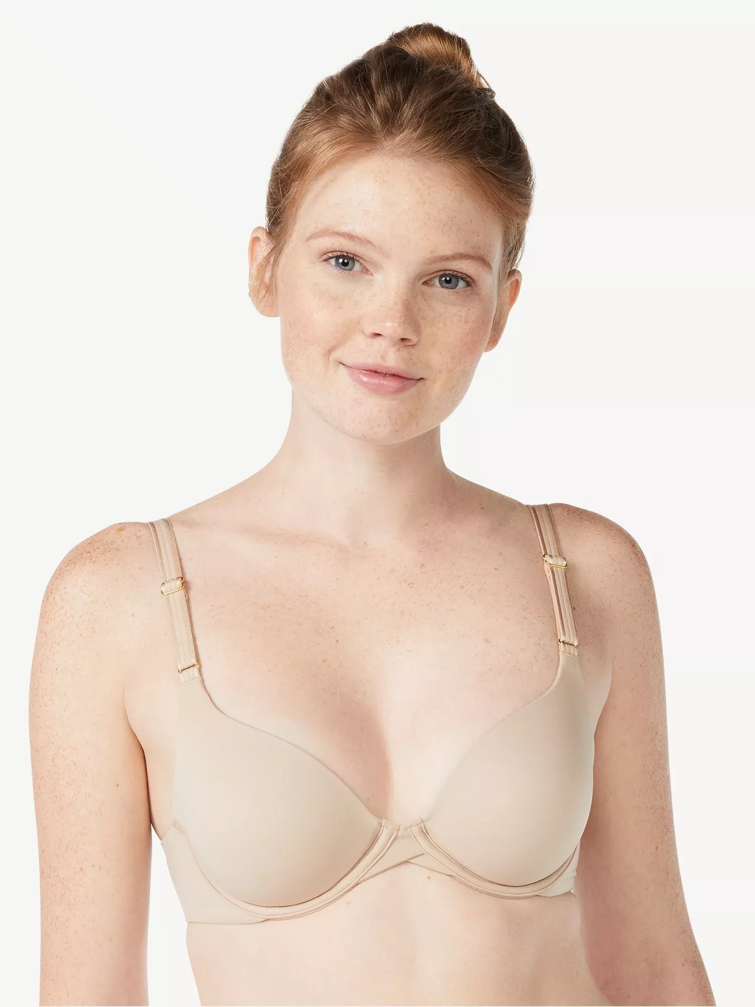 Maidenform Women's One Fab Fit Tailored T-Shirt Bra 07959 - Beige