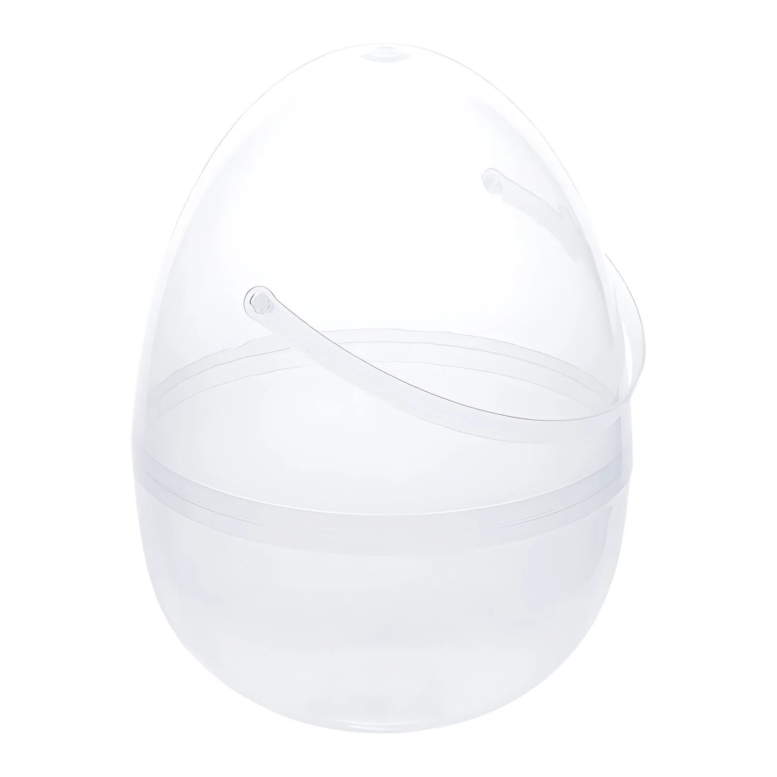 LEHOZIHEQ Giant Clear Plastic Easter Eggs, Transparent White Empty Eggs Jumbo Fillable Plastic Eg... | Walmart (US)