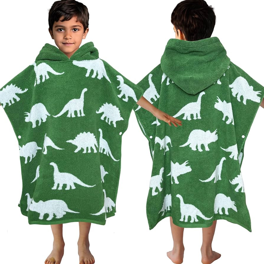 VOOVA & MOVAS Kids Poncho Towels with Hood (4-8Years,28"x28"),Soft Cotton Thick Absorbent Towel R... | Amazon (US)