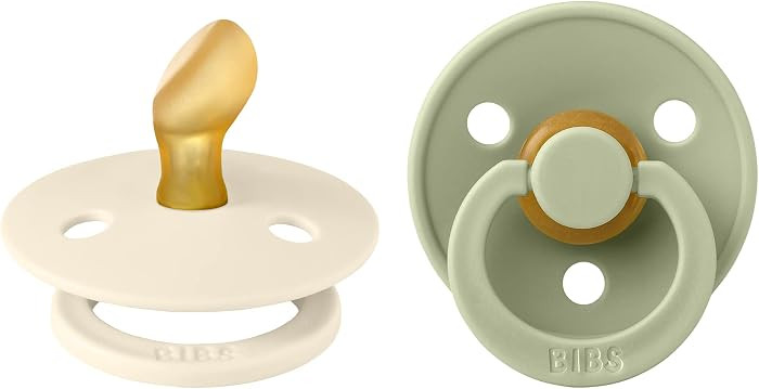 BIBS Colour Pacifiers | Set of 2 BPA-Free Latex Baby Pacifiers | Anatomical Nipple | Made in Denm... | Amazon (CA)