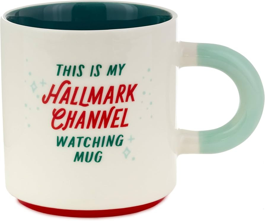 Hallmark Channel Christmas Coffee Mug ("This is My Hallmark Channel Watching Mug") 17 oz., Red Tr... | Amazon (US)