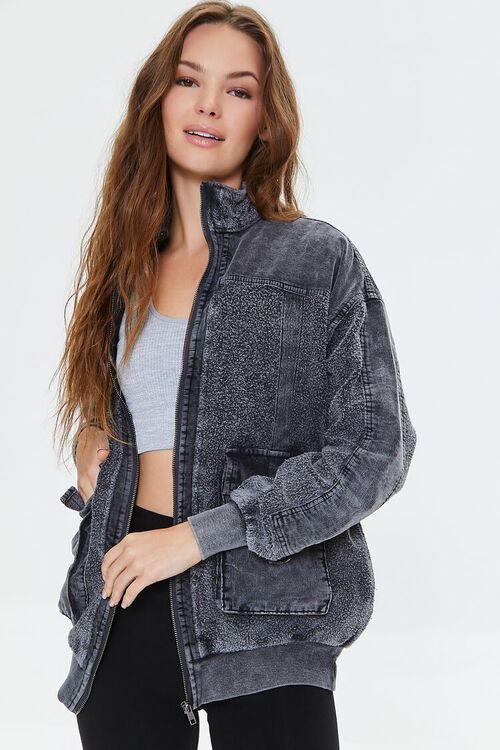 Mineral Wash French Terry Jacket | Forever 21 (US)