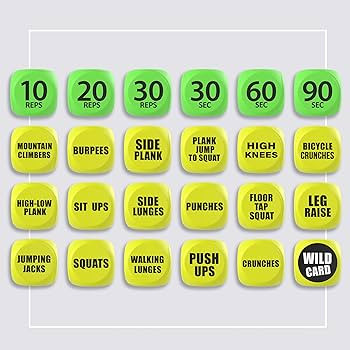 Skywin-Exercise Dice, Fun Workout Dice for Solo or Group Classes, 6-Sided Foam Fitness Dice Great... | Amazon (US)