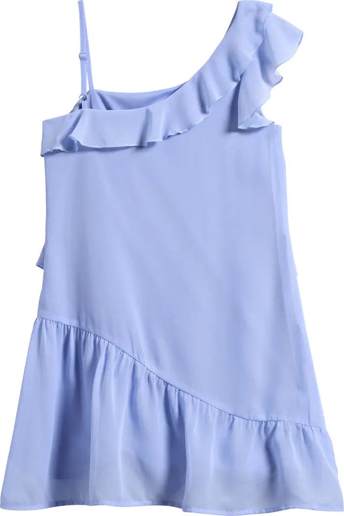 Ava & Yelly Kids' One-Shoulder Ruffle Dress | Nordstrom | Nordstrom