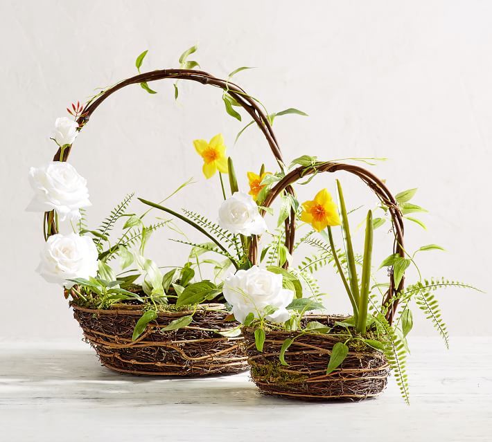 Faux Garden Easter Baskets | Pottery Barn (US)