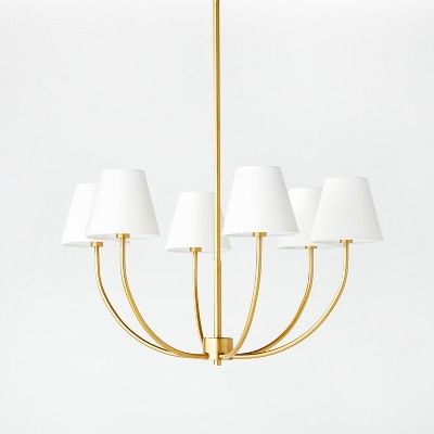 6-Light Ceiling Chandelier Brass - Threshold&#8482; designed with Studio McGee | Target