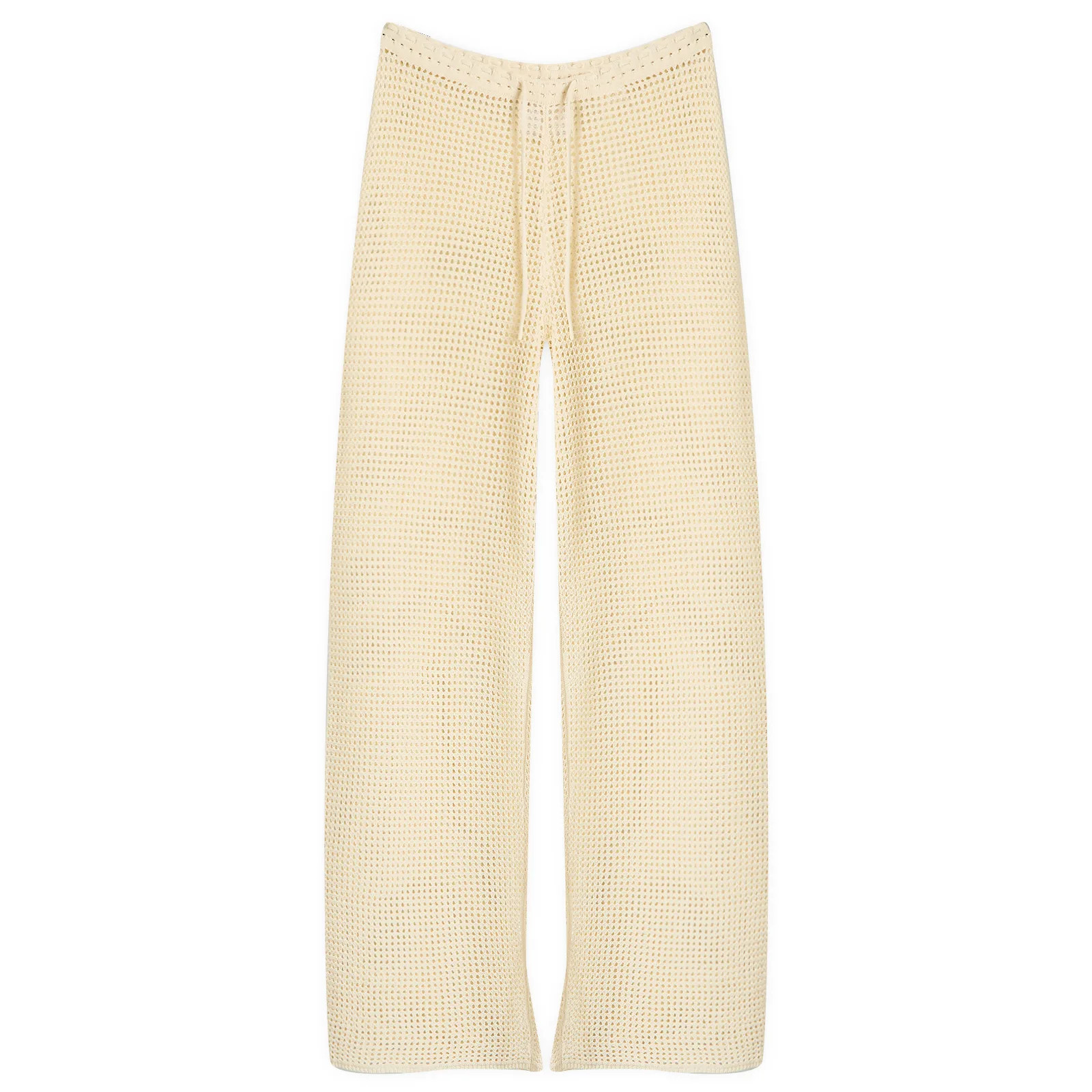 Good American Women's Crochet Pant in Ecru, Size X-Small | END. Clothing