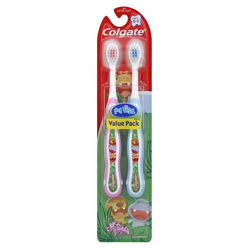Colgate My First Baby and Toddler Extra Soft Toothbrush - 2ct | Target
