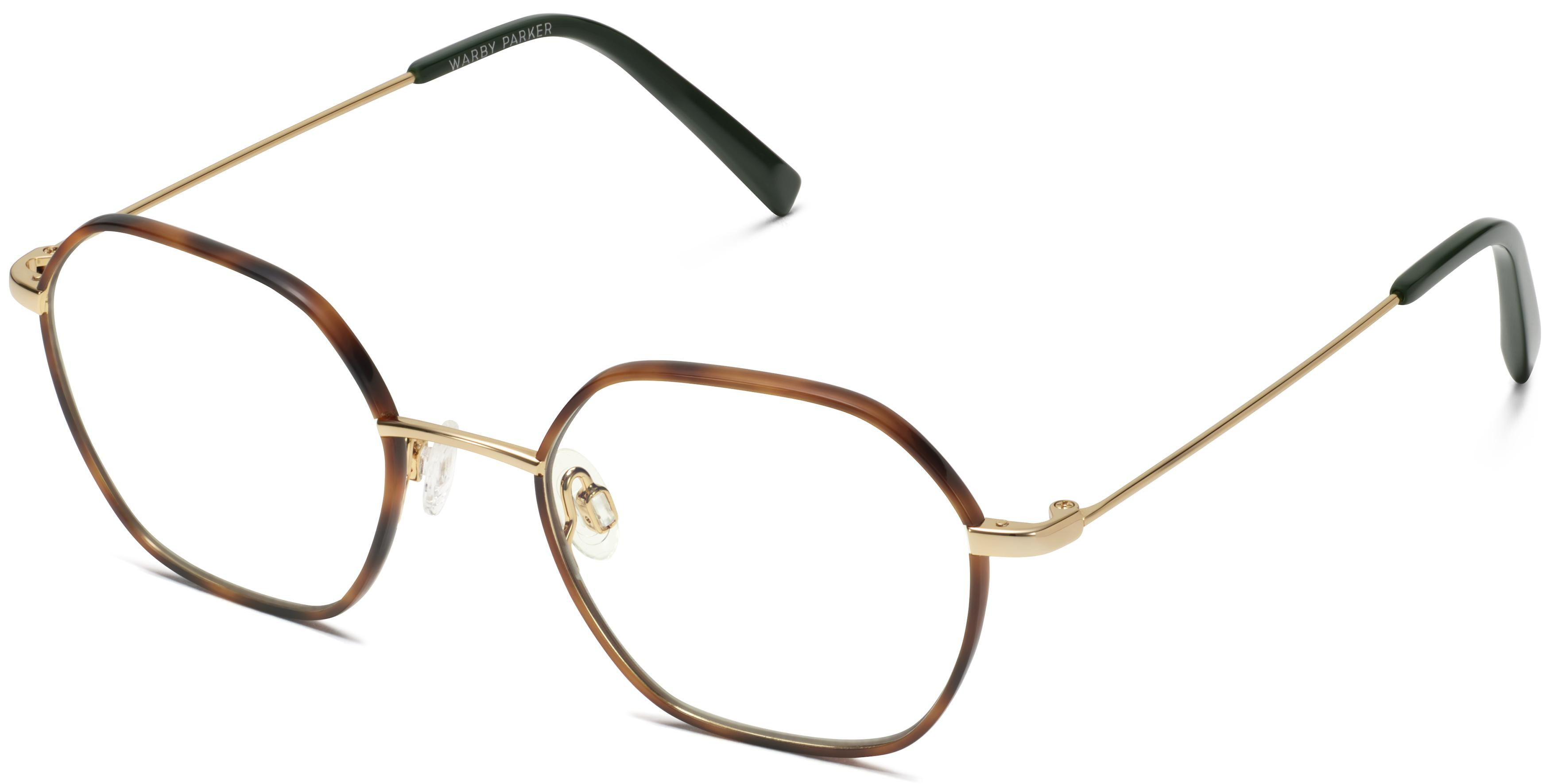 Murrow Eyeglasses in Oak Barrel with Polished Gold | Warby Parker | Warby Parker (US)