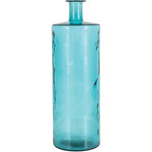 Leeds & Co 30"H Blue Cylindrical-Shaped Glass Coastal Vase | Homesquare