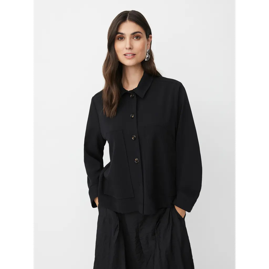 Masai Copenhagen MaJettina Regular Fit Short Jacket in Black at Nordstrom, Size Medium | Nordstrom