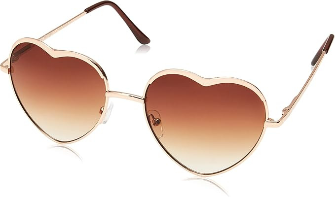 A.J. Morgan Women's Heart of Glass Round Sunglasses | Amazon (US)