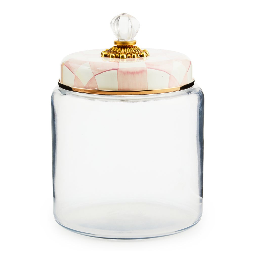 Rosy Check Large Kitchen Canister | MacKenzie-Childs
