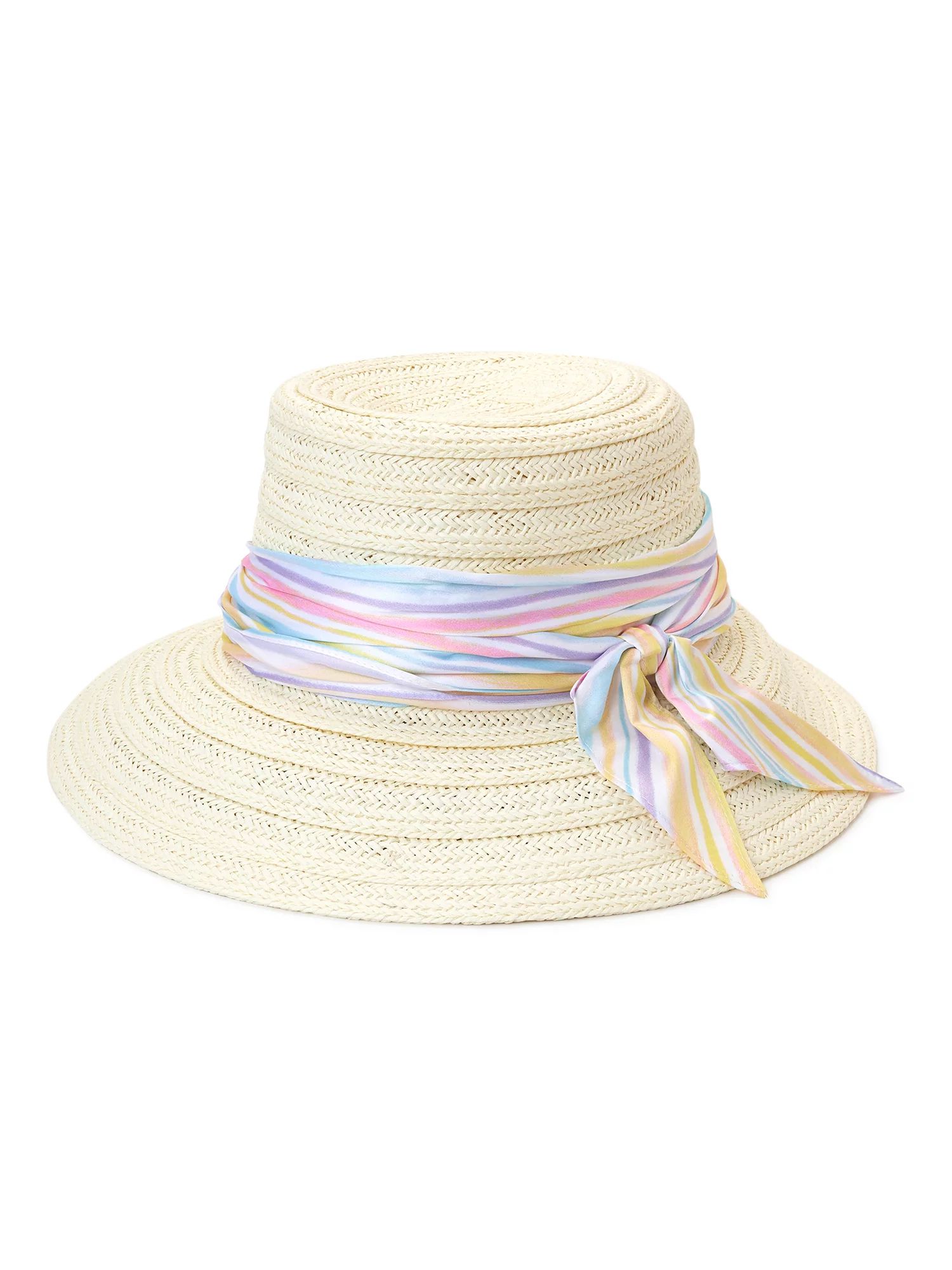 Time and Tru Women's Straw Cloche Hat | Walmart (US)