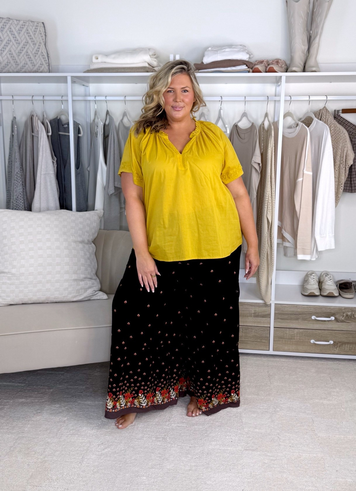 Nym Walmart haul! Wearing a 2X or 18/20! The black pants are a little tight and would size up. Plus size, outfit inspo, apron belly, fall fashion, mom life

#LTKSeasonal #LTKPlusSize #LTKMidsize