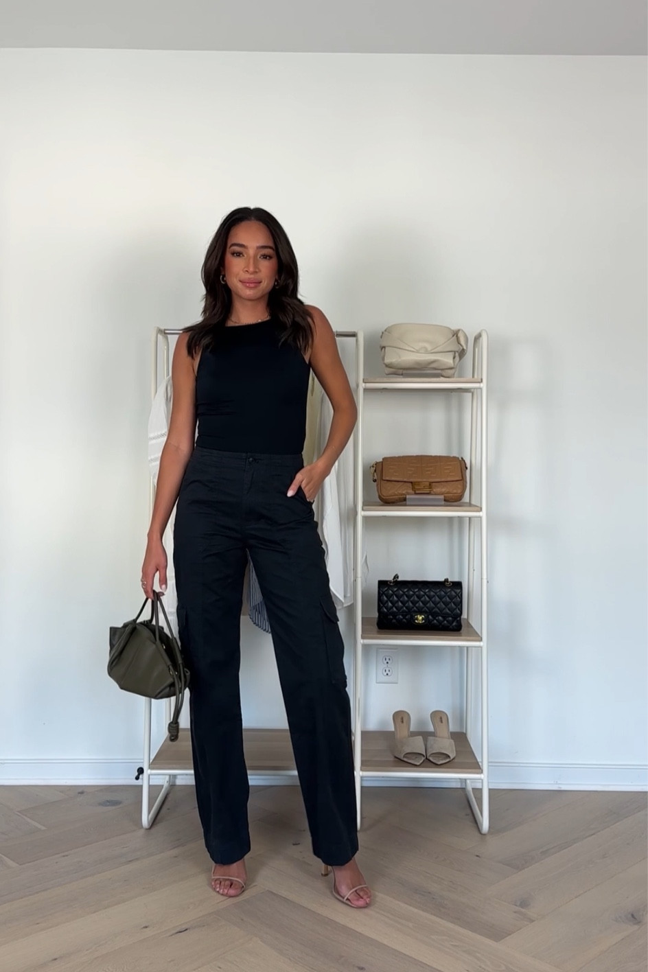 Code AFNENA to save on Abercrombie! Summer date night look - XS bodysuit, 27 long black cargo pants (sized up since they run small)

#LTKsalealert #LTKunder100 #LTKstyletip