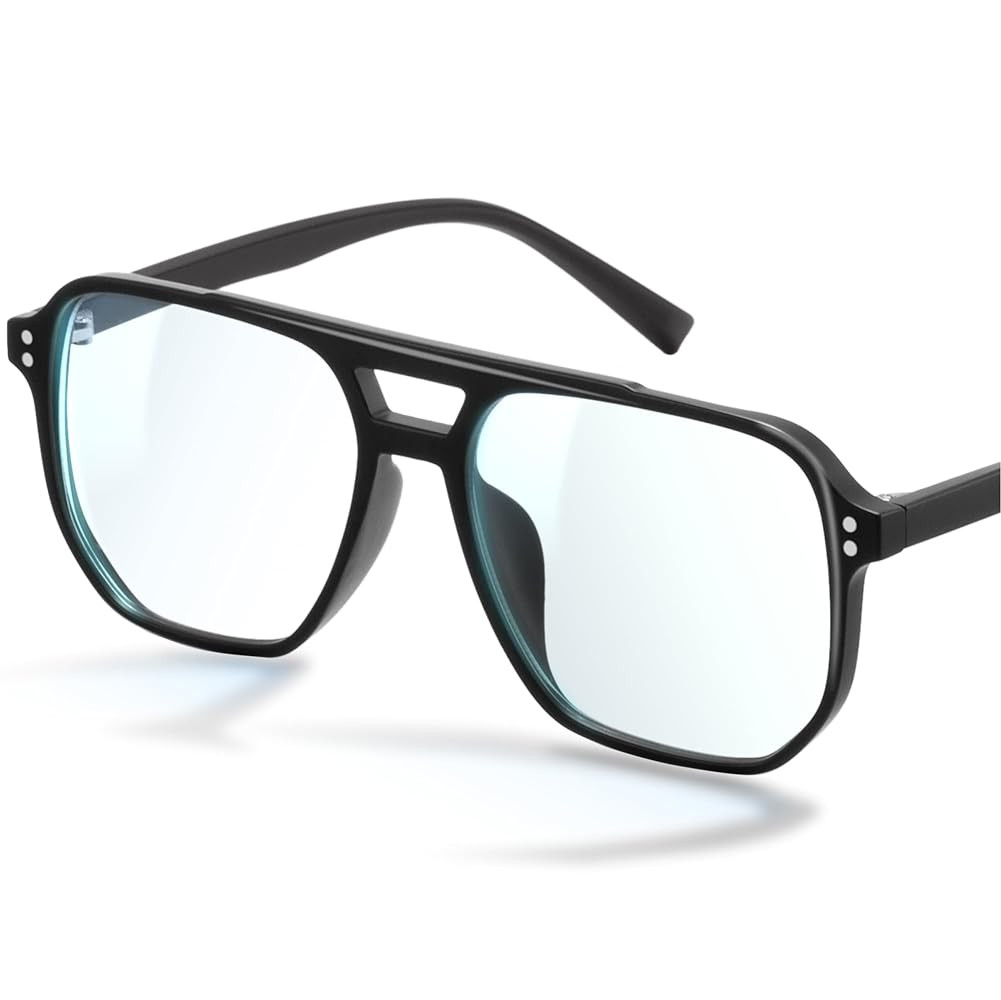 livho Vintage Aviator Blue Light Blocking Glasses, Fashion Oversized Frames with UV Protection Co... | Amazon (US)
