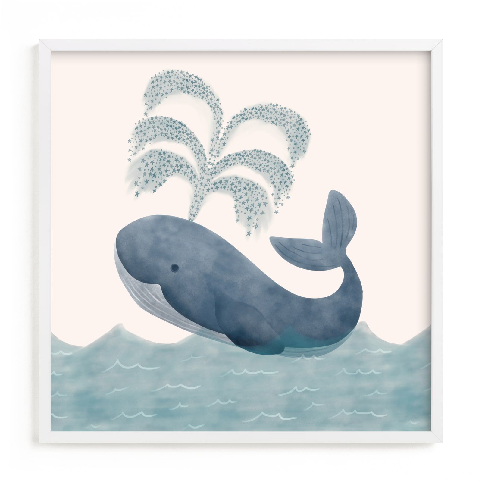 "Whale" - Open Edition Children's Art Print by Elly. | Minted