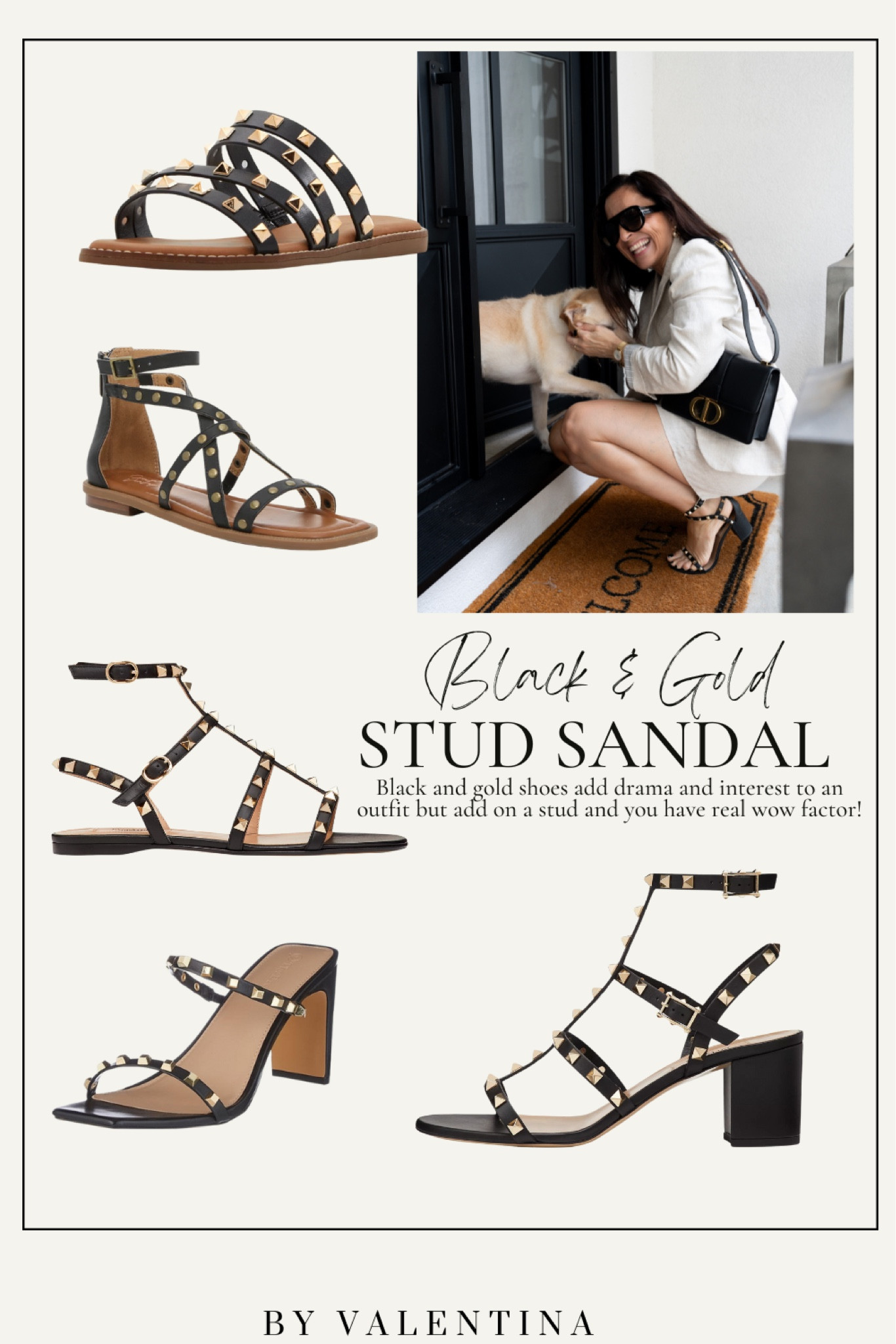 Black and gold shoes add drama and interest to an outfit but add on a stud and you have real wow factor!

#LTKworkwear #LTKover40 #LTKshoecrush