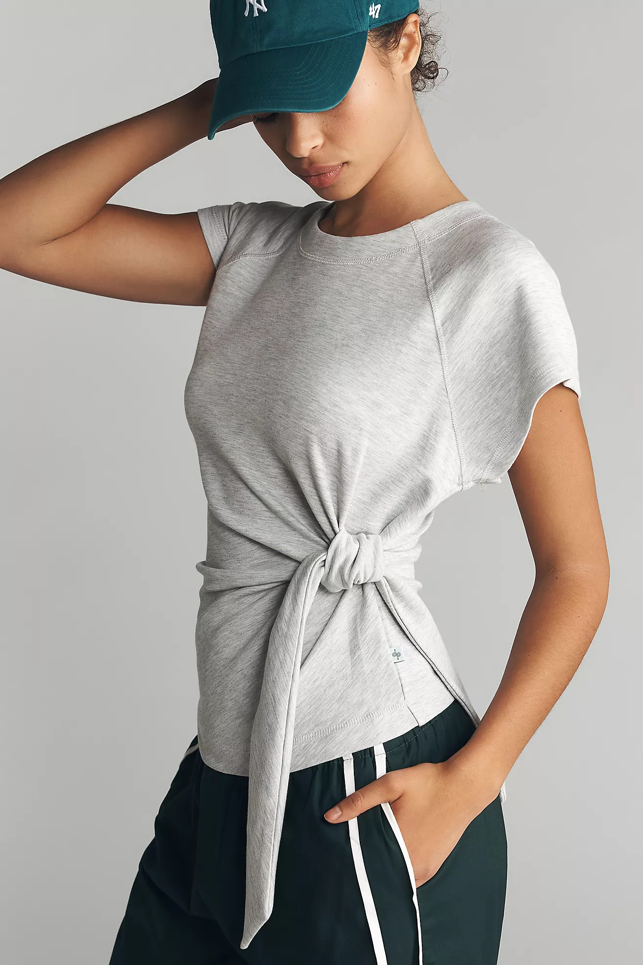 Daily Practice Belted Short-Sleeve Pullover | Anthropologie (US)