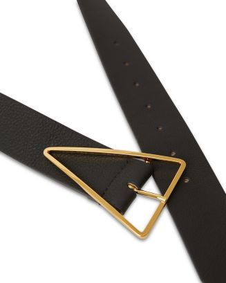 Women's Vivie Triangle Buckle Leather Belt | Bloomingdale's (US)