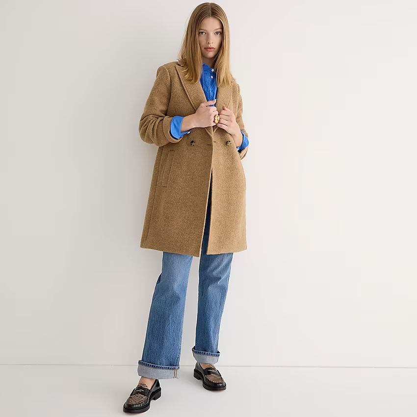 J.Crew: New Daphne Topcoat In Italian Boiled Wool For Women | J.Crew US