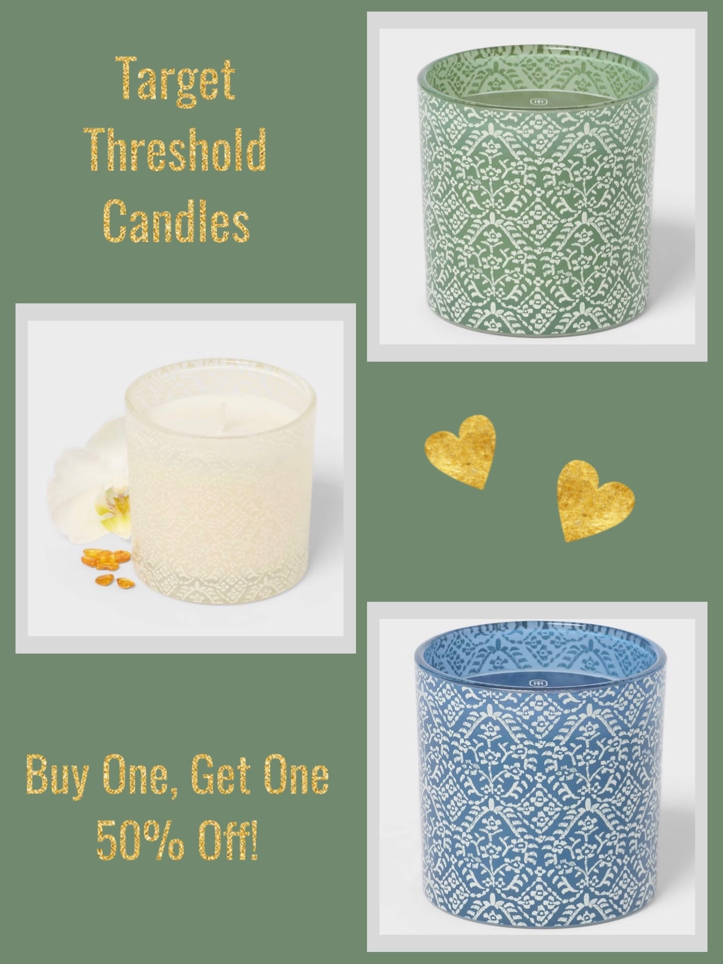 Target has these fabulous Threshold Candles available today Buy One, Get One 50% Off! Plus, they’re just $5 originally, so you’re getting TWO for only $7.50!!! They are so pretty in person, with the loveliest detailing, and they smell amazing 🕯️ 

#LTKHome #LTKSaleAlert #LTKSeasonal