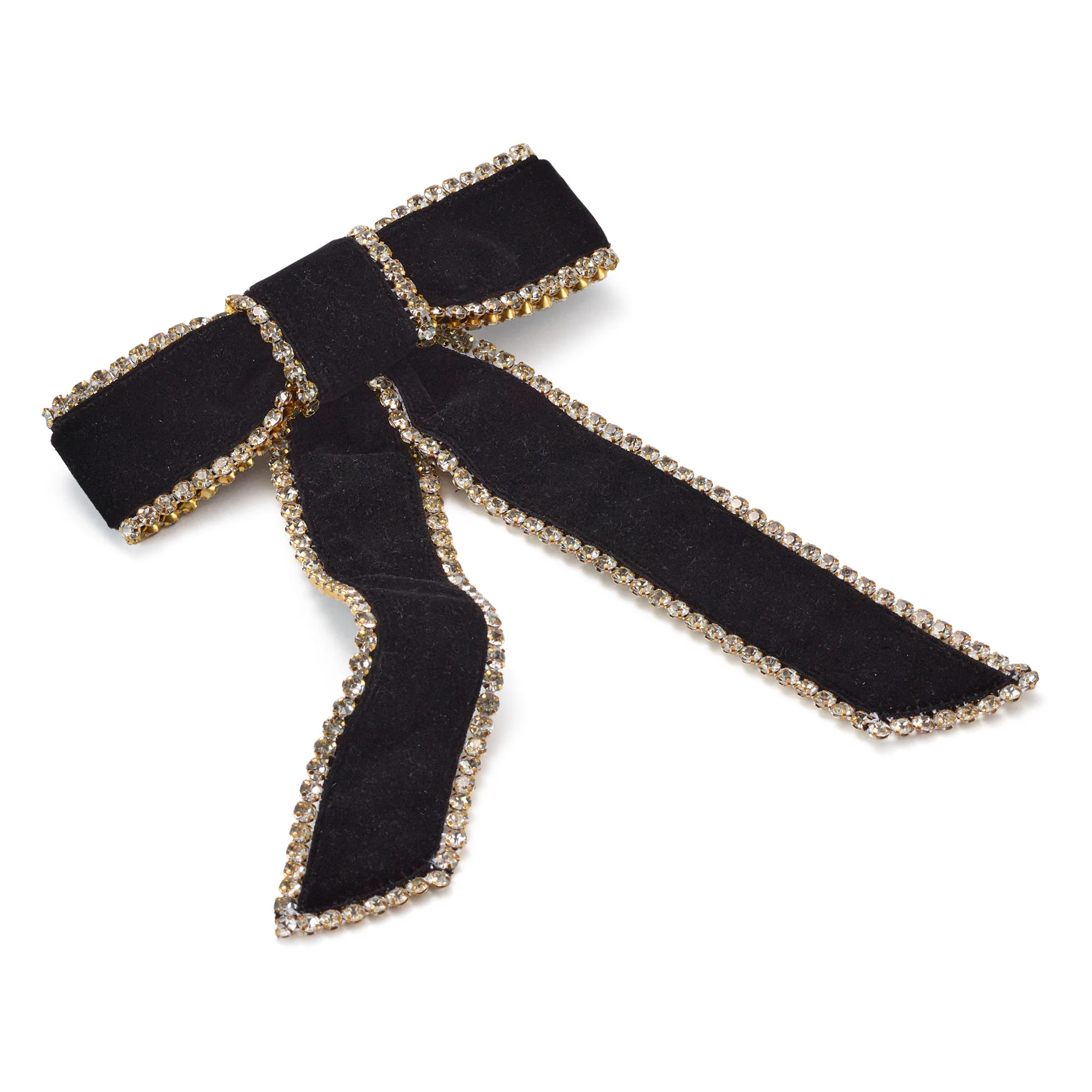 Lilly Velvet Crystal Bow | Lelet NY