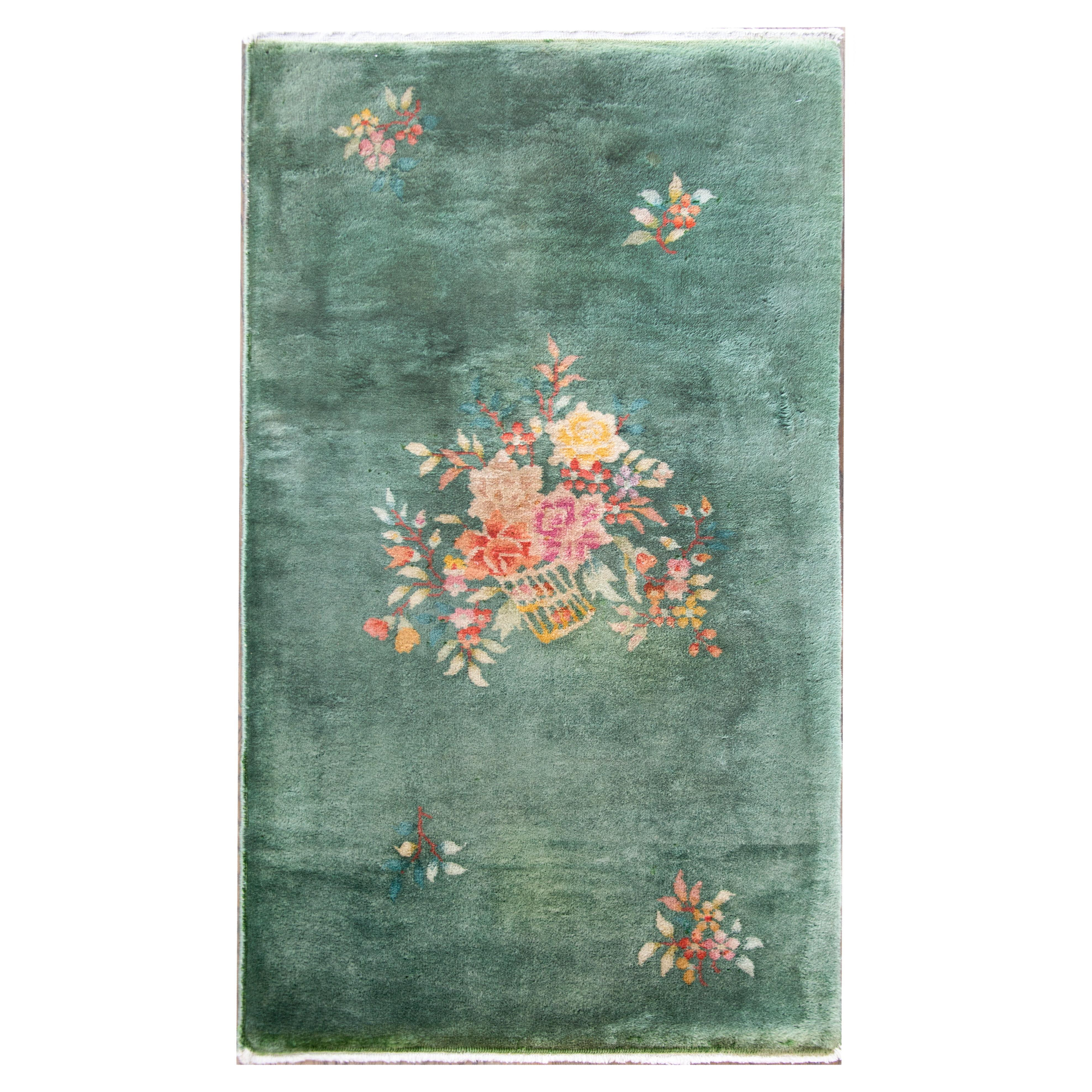 Early 20th Century Chinese Art Deco Rug | 1stDibs