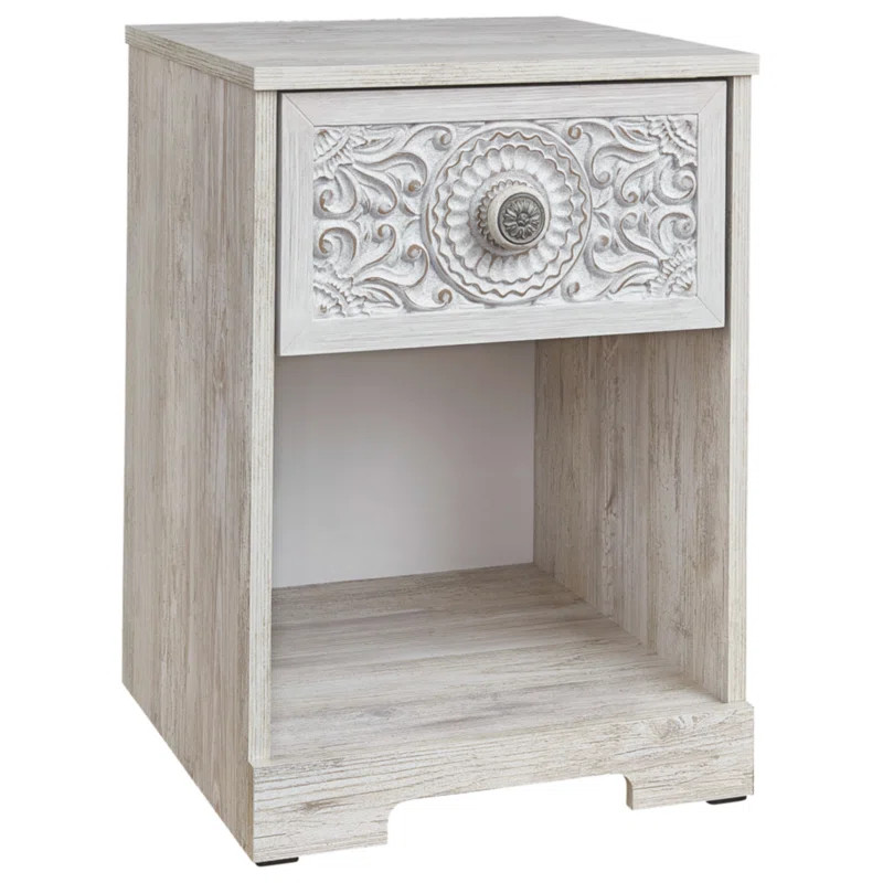 Hoang 1 Drawer Wood Nightstand | Wayfair North America