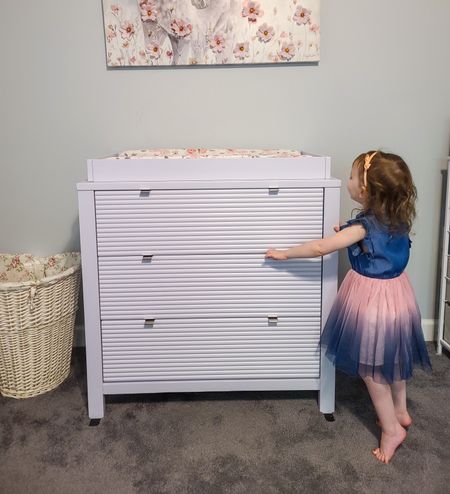 Lilac changing dresser 

#LTKhome #LTKbaby #LTKkids