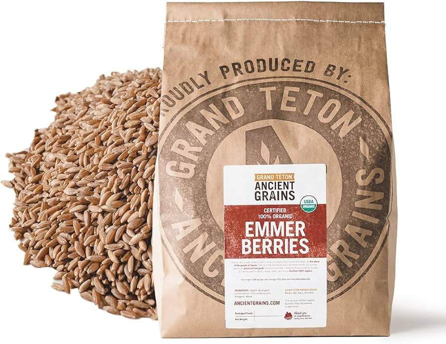 Grand Teton - Ancient Grains Emmer Wheat Berries, 100% Organic Berries, Premium Food-Grade Emmer ... | Amazon (US)